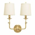 Hudson Valley Logan 2 Light Wall Sconce 172-AGB